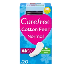 Carefree Panty Liners Breathable Aloe Pack of 20