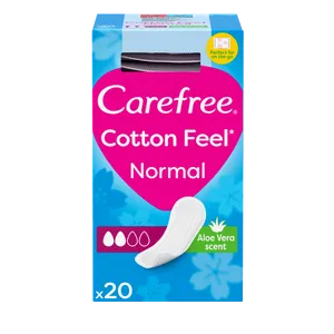 Carefree Panty Liners Breathable Aloe Pack of 20