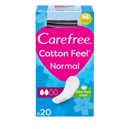 Carefree Panty Liners Breathable Aloe Pack of 20