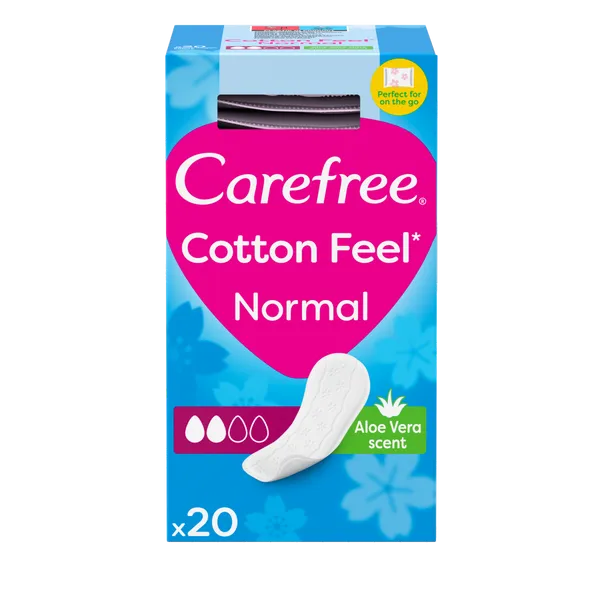 Carefree Panty Liners Breathable Aloe Pack of 20