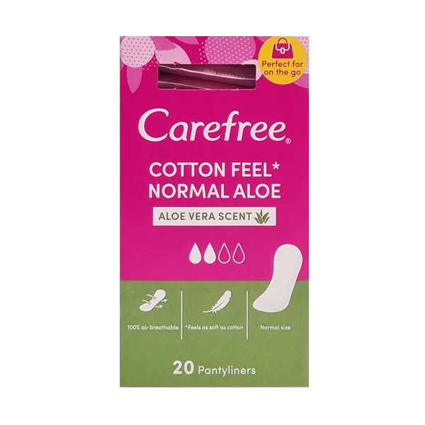 Carefree Panty Liners Breathable Aloe Pack of 20