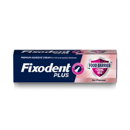 Fixodent Plus Food Seal Denture Adhesive Cream 40g