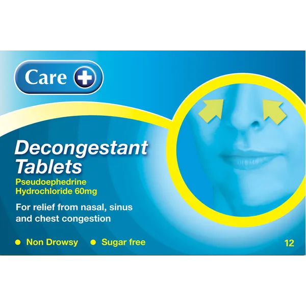 Care Decongestant Tablets Pack of 12