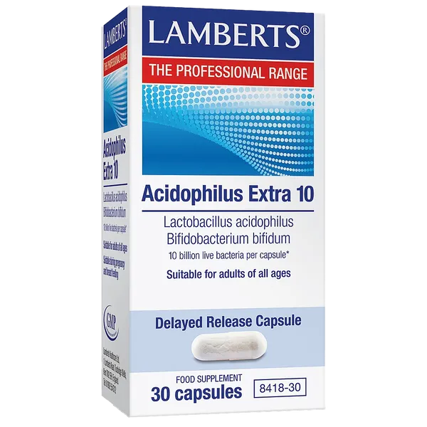 Lamberts Acidophilus Extra 10 Capsules Pack of 60