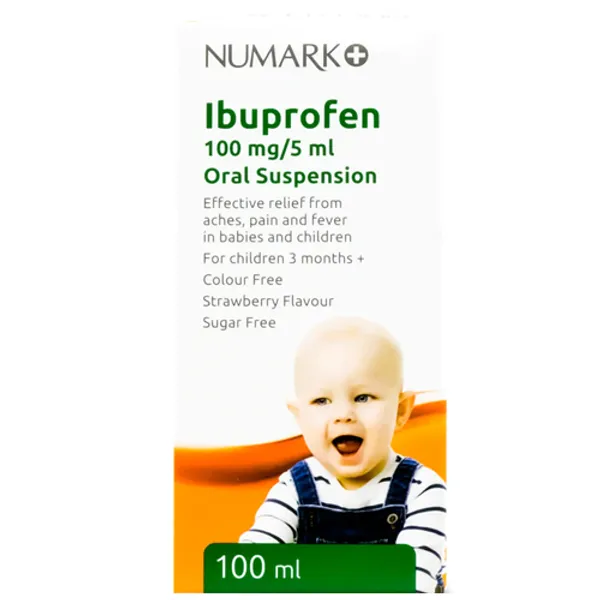 Numark Ibuprofen 100mg/5ml Oral Suspension 100ml