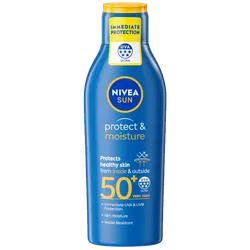 Nivea Sun Protect & Moisture Lotion SPF50+ UVA 5* 200ml (Includes FREE Malibu Lip Balm*)