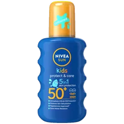 Nivea Sun Kids Protect & Care Spray SPF50+ UVA 4* 200ml (Includes FREE Malibu Lip Balm*)