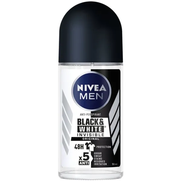 Nivea For Men Black & White Roll-on Deodorant 50ml