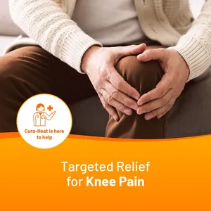 Cura-Heat Knee Heat Wraps - Targeted Relief for Joint Pain (4 Pack)