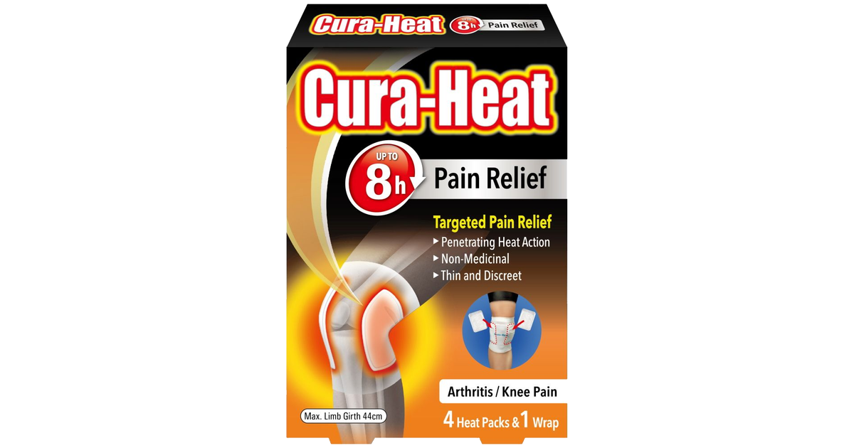 CuraHeat Arthritis Knee Pain Relief Pack of 4