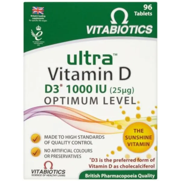Vitabiotics Ultra D3 Tablets Pack of 96