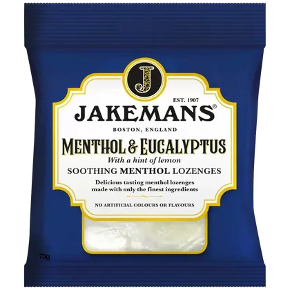 Jakemans Cough Sweets Menthol & Eucalyptus 73g