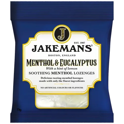 Jakemans Cough Sweets Menthol & Eucalyptus 73g