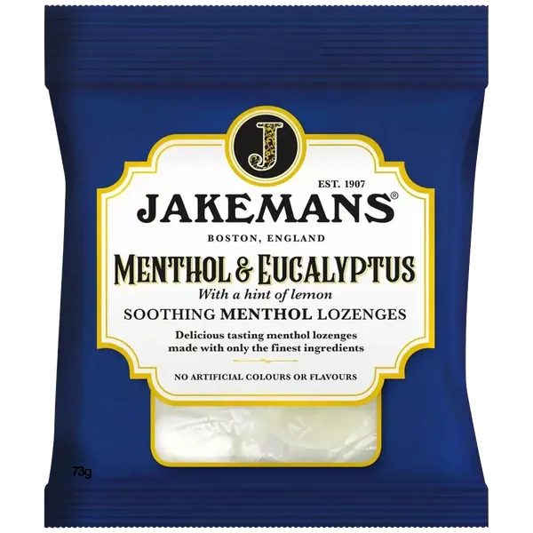 Jakemans Cough Sweets Menthol & Eucalyptus 73g