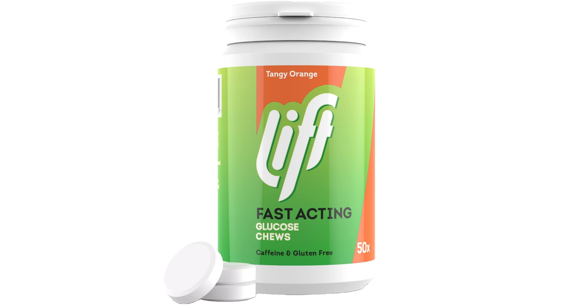 Lift Glucose Tablets Tangy Orange Pack of 50