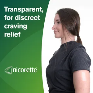 Nicorette® Step 1 invisi 25mg Patch, 14 Nicotine Patches (Stop Smoking Aid)