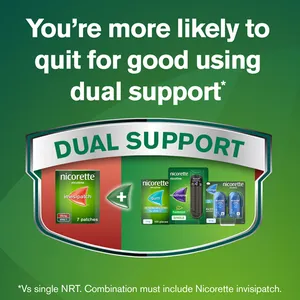 Nicorette® Step 1 invisi 25mg Patch, 14 Nicotine Patches (Stop Smoking Aid)