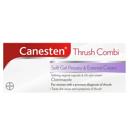 Canesten Thrush Combi Soft Gel Pessary & External Cream