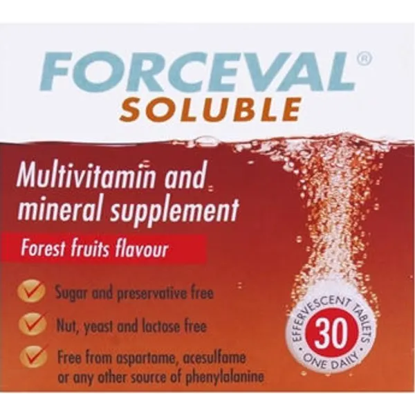 Forceval Soluble Adult Effervescent Tablets Pack of 30