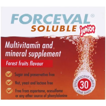 Forceval Soluble Junior Effervescent Tablets Pack of 30