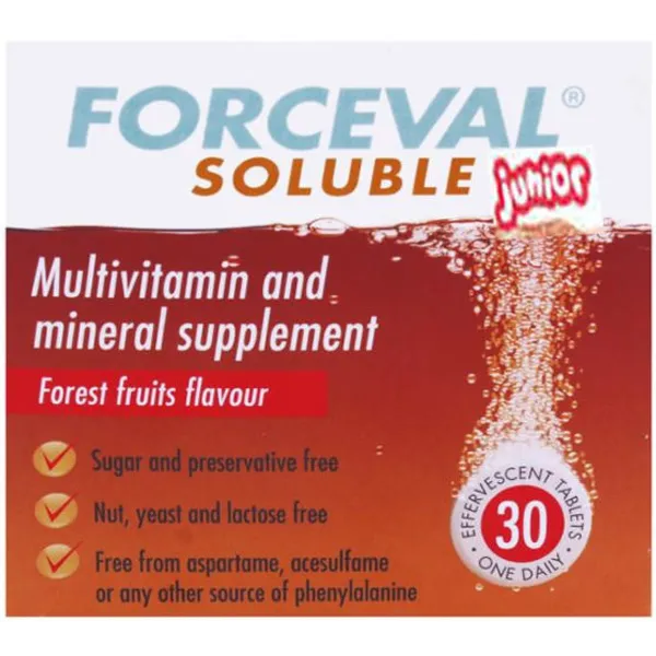 Forceval Soluble Junior Effervescent Tablets Pack of 30