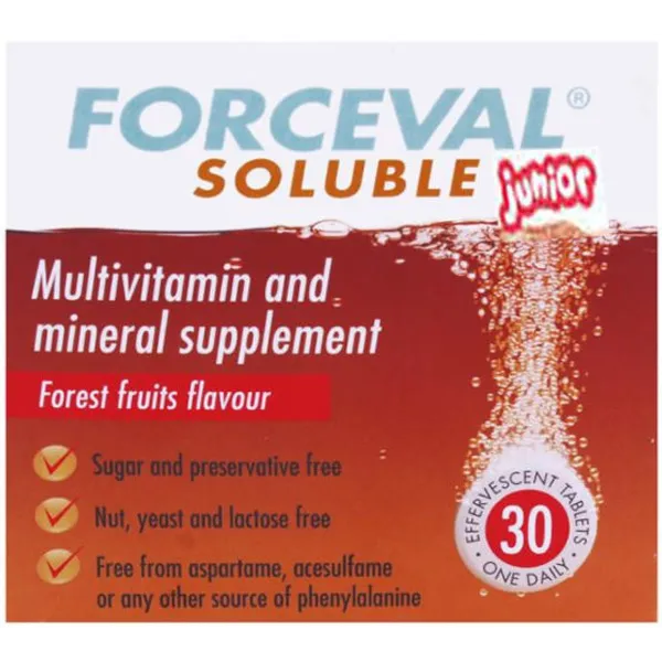 Forceval Soluble Junior Effervescent Tablets Pack Of 30