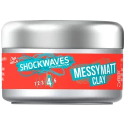 Wella Shockwaves Messy Matt Clay 75ml