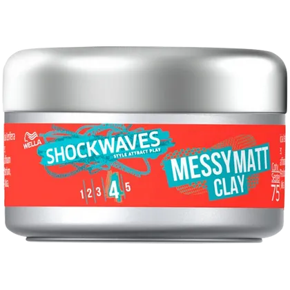 Wella Shockwaves Messy Matt Clay 75ml