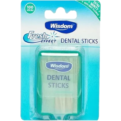 Wisdom Mint Fluoride Dental Sticks Pack of 100