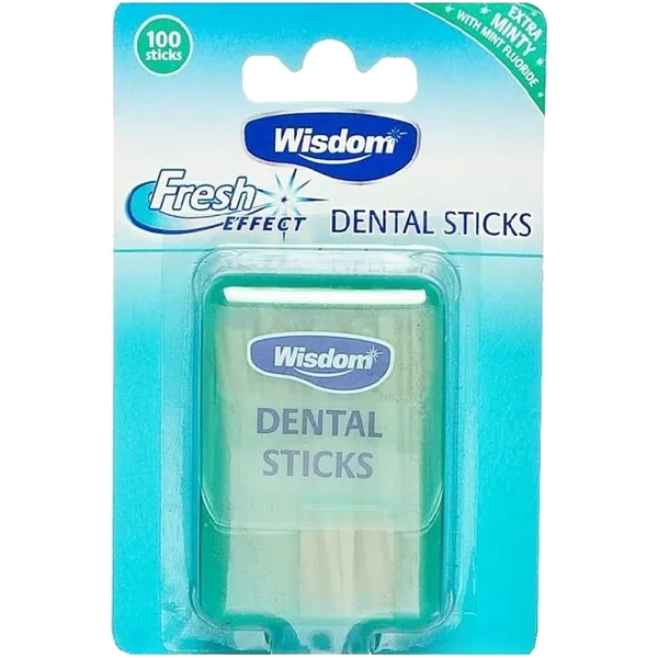 Wisdom Mint Fluoride Dental Sticks Pack of 100