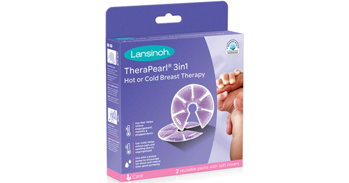  Lansinoh Breast Therapy Packs with Soft Covers, Hot