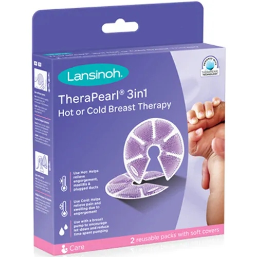 Lansinoh TheraPearl 3-in-1 Hot or Cold Breast Therapy Pack of 2