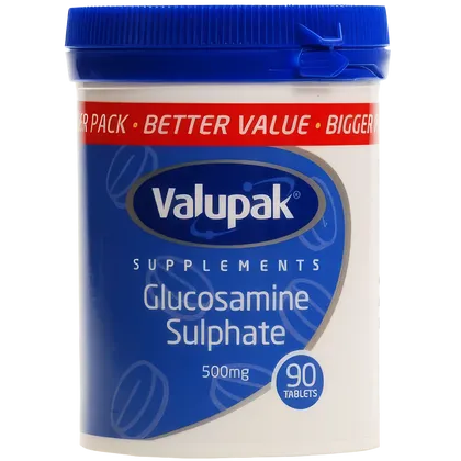 Valupak Glucosamine Sulphate Tablets 500mg Pack of 90