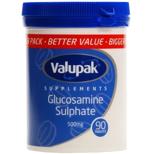 Valupak Glucosamine Sulphate Tablets 500mg Pack of 90