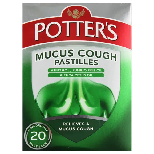 Potters Mucus Cough Pastilles Pack of 20