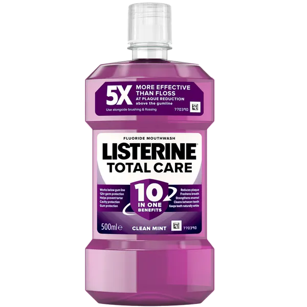 Listerine Total Care Clean Mint Mouthwash 500ml