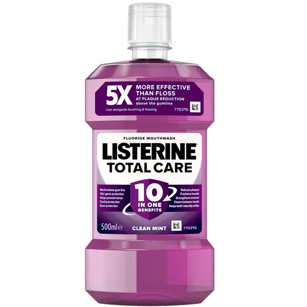 LISTERINE® Total Care 10 in 1 Mint Mouthwash 500ml