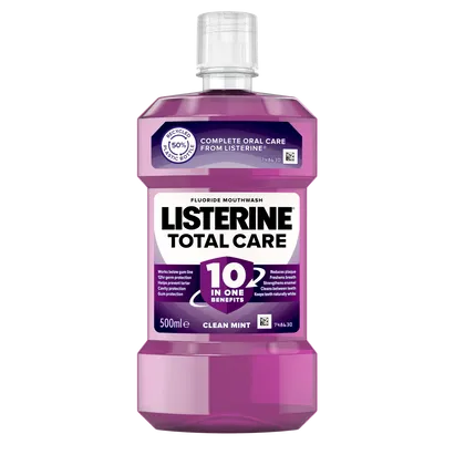 Listerine Total Care Clean Mint Mouthwash 500ml