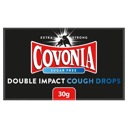 Covonia Sugar Free Double Impact Lozenges Strong Original 30g