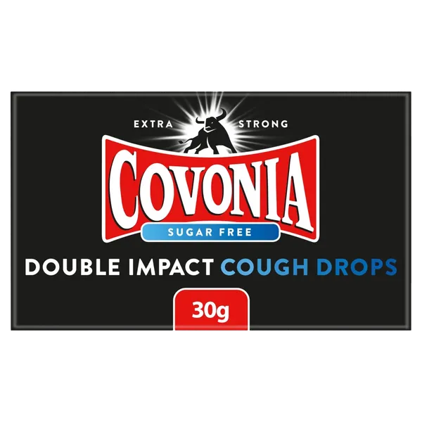 Covonia Sugar Free Double Impact Lozenges Strong Original 30g