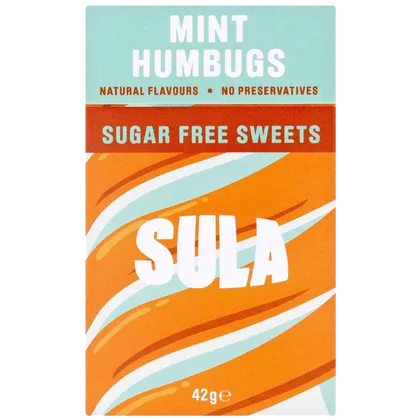 Sula Sugar Free Sweets Mint Humbug 42g