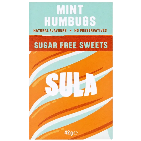 Sula Sugar Free Sweets Mint Humbug 42g