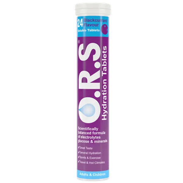 O.R.S Hydration Tablets Blackcurrant Pack of 24