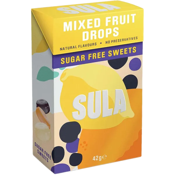 Sula Sugar Free Sweets Fruit Mix 42g