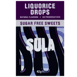 Sula Sugar Free Liquorice Sweets 42g
