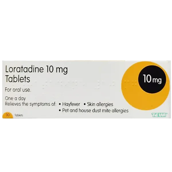 Loratadine 10mg Tablets Pack of 30 Non Drowsy