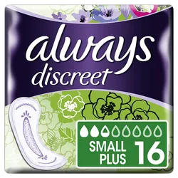 Always Discreet Small Plus Pads Pack of 16