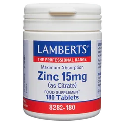 Lamberts Zinc Citrate Tablets 15mg Pack of 180
