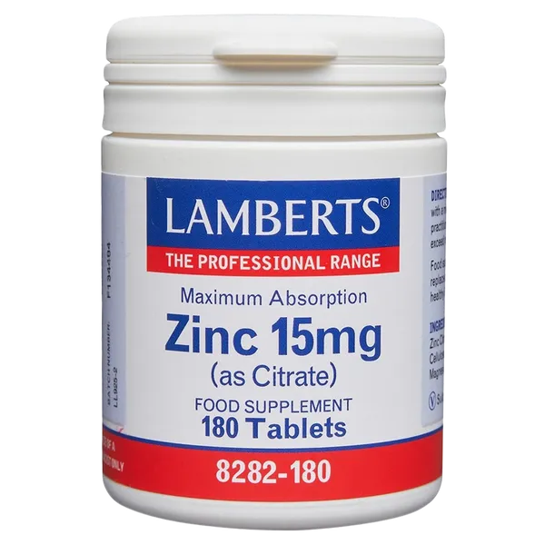 Lamberts Zinc Citrate Tablets 15mg Pack of 180