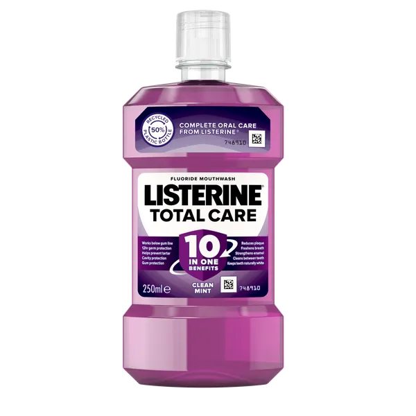Listerine Total Care Clean Mint Mouthwash 250ml
